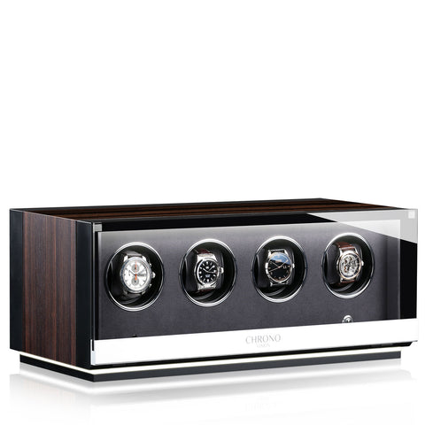 Chronovision Watch Winder Ambiance IV Ebony Silk Black Silk