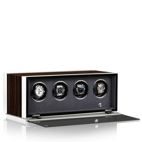 Chronovision Watch Winder Ambiance IV Ebony Silk White Silk 70050-151.18.12