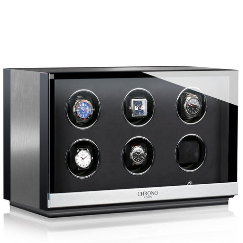 Chronovision Watch Winder Ambiance VI Alu Black Silk 70050-152.30.10