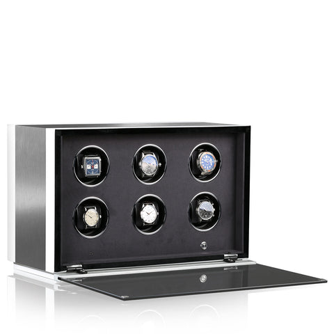 Chronovision Watch Winder Ambiance VI Alu White Silk