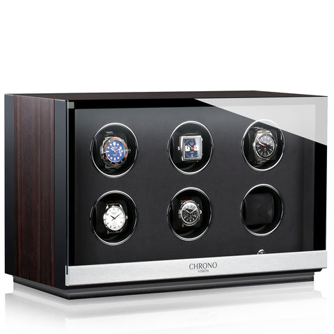 Chronovision Watch Winder Ambiance VI Ebony Silk Black Silk