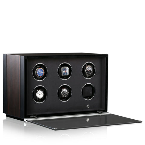 Chronovision Watch Winder Ambiance VI Ebony Silk Black Silk 70050-152.18.10