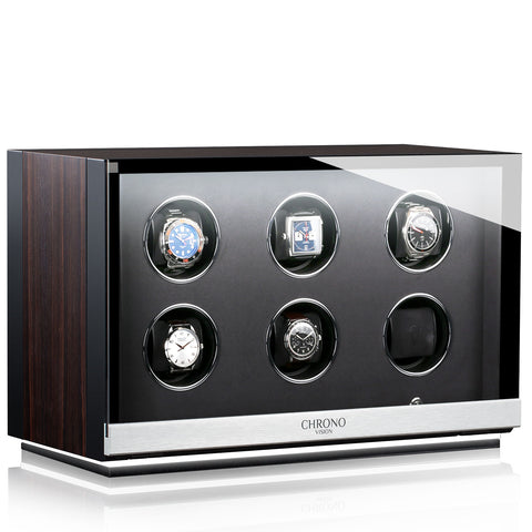 Chronovision Watch Winder Ambiance VI Ebony Silk Black Silk