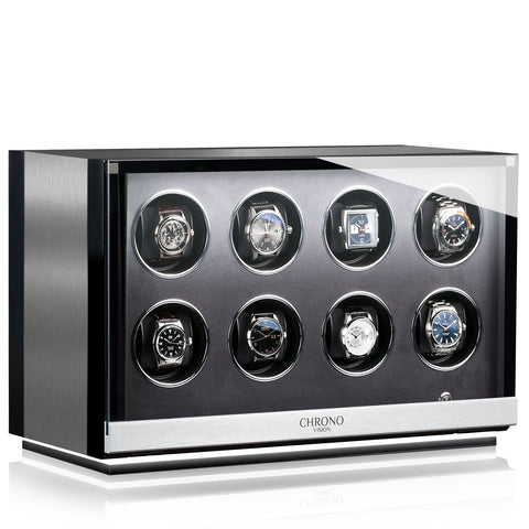 Chronovision Watch Winder Ambiance VIII Alu Black Silk