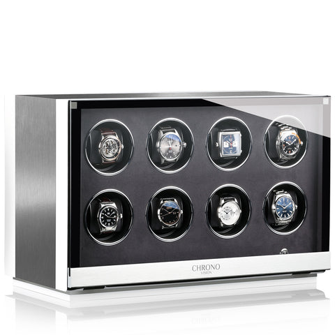 Chronovision Watch Winder Ambiance VIII Alu White Silk