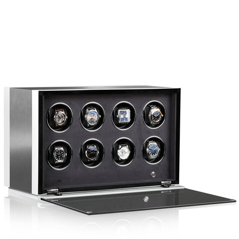 Chronovision Watch Winder Ambiance VIII Alu White Silk 70050-153.30.12