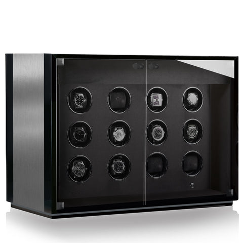 Chronovision Watch Winder Ambiance XII Alu Black Silk