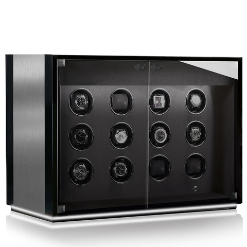 Chronovision Watch Winder Ambiance XII Alu Black Silk