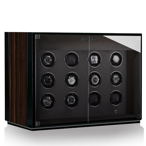 Chronovision Watch Winder Ambiance XII Ebony Silk Black Silk