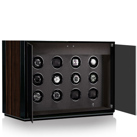 Chronovision Watch Winder Ambiance XII Ebony Silk Black Silk 70050-154.18.10