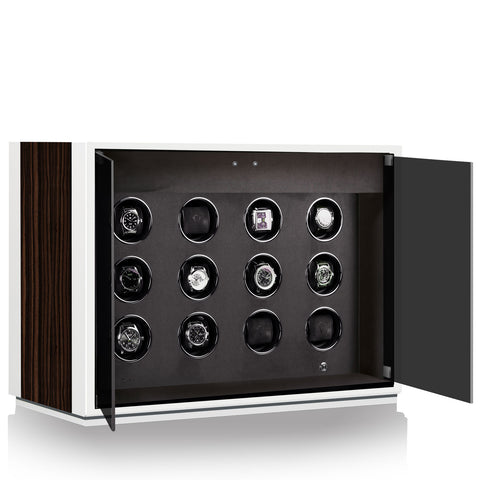 Chronovision Watch Winder Ambiance XII Ebony Silk White Silk 70050-154.18.12