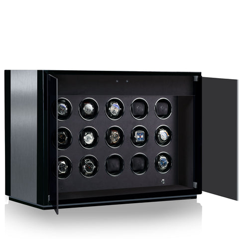 Chronovision Watch Winder Ambiance XV Alu Black Silk 70050-155.30.10