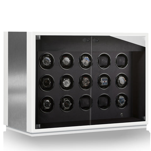 Chronovision Watch Winder Ambiance XV Alu White Silk