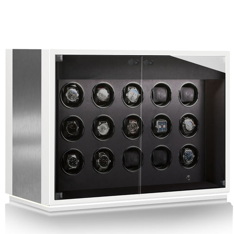 Chronovision Watch Winder Ambiance XV Alu White Silk