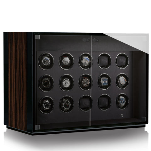 Chronovision Watch Winder Ambiance XV Ebony Silk Black Silk