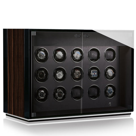 Chronovision Watch Winder Ambiance XV Ebony Silk Black Silk