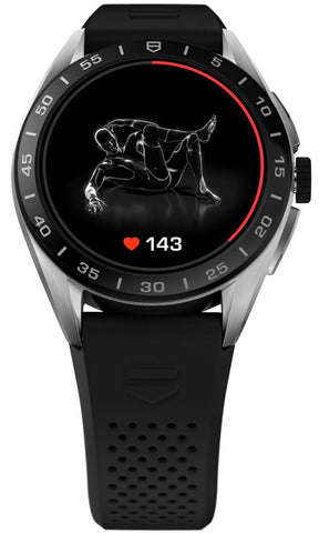 TAG Heuer Connected Calibre E4 Black 45 Rubber D