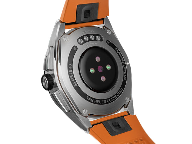 TAG Heuer Watch Connected Calibre E4 45 Orange Rubber