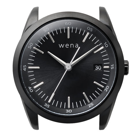 Wena By Sony Watch Head Solar Three Hands Black WNWHTS01BB.AE