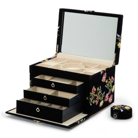 Wolf Jewellery Case Zoe Large Indigo 393016