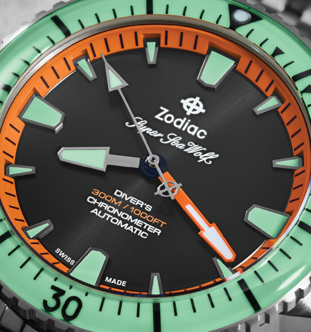 Zodiac Watch Super Sea Wolf Titanium Pro Diver Limited Edition D