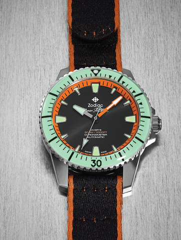 Zodiac Watch Super Sea Wolf Titanium Pro Diver Limited Edition D