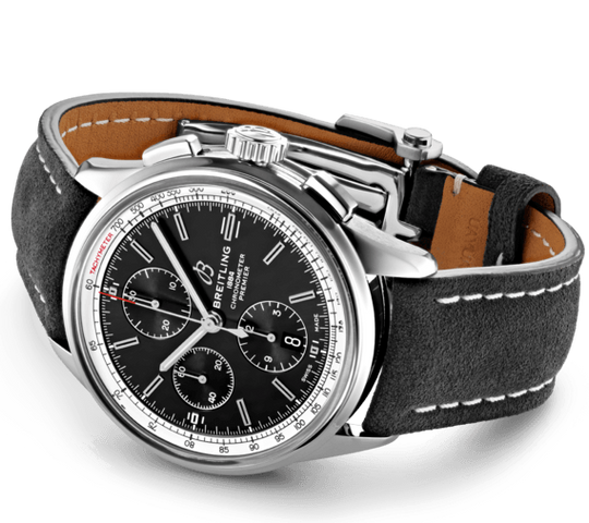 Breitling Watch Premier Chronograph 42 Anthracite Nubuck Tang