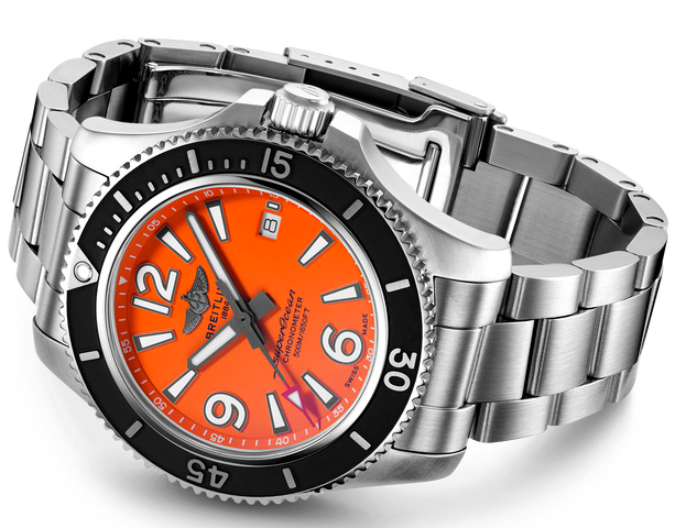 Breitling Watch Superocean Automatic 42 Orange Professional III