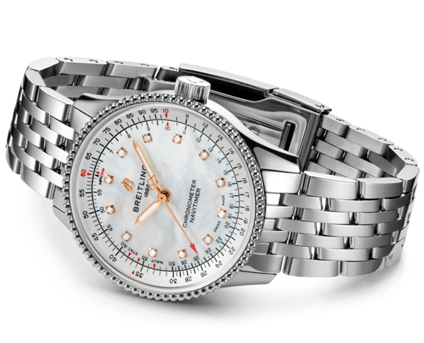 Breitling Navitimer Automatic 35 Mother Of Pearl Diamonds