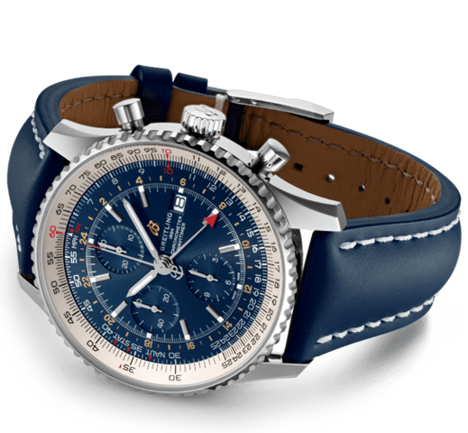 Breitling Watch Navitimer 1 Chronograph GMT 46 Leather Tang Type