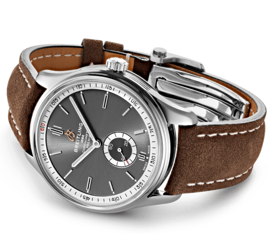 Breitling Watch Premier Automatic 40 Brown Nubuck Tang