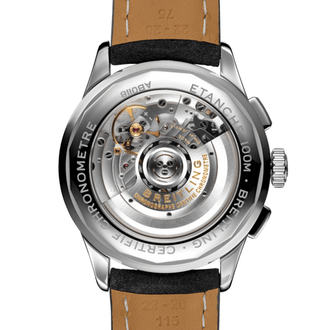 Breitling Watch Premier B01 Chronograph 42 Anthracite Nubuck Tang