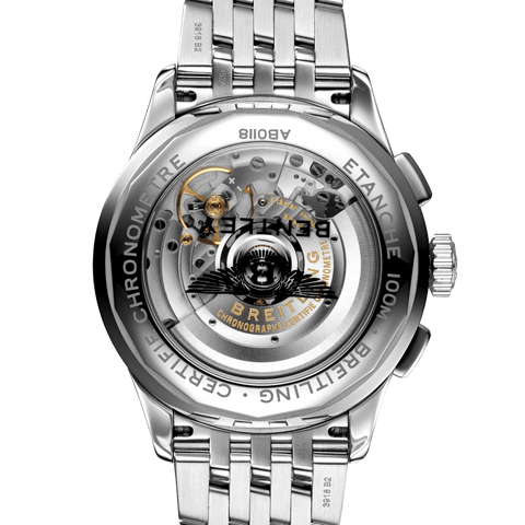 Breitling Watch Premier B01 Chronograph 42 Bentley British Racing Green Steel Navitimer