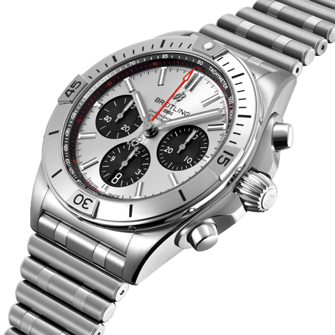 Breitling Chronomat B01 42 Silver Bracelet Watch