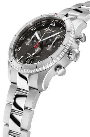 Alpina Startimer Pilot Quartz Chronograph Black Watch