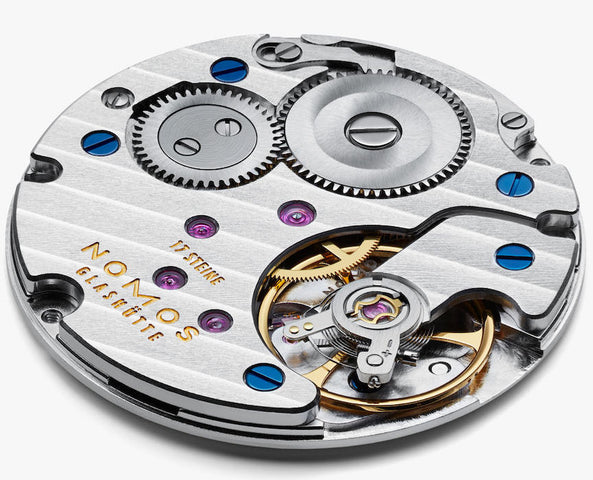 Nomos Glashutte Tetra 27 Champagne Steel Back Watch