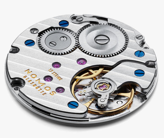 Nomos Glashutte Tangente 33 Champagne Steel Back Watch