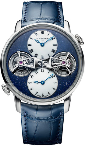 Arnold & Son Watch Double Tourbillon White Gold Aventurine Limited Edition 1DTAW.Z02A.C183W
