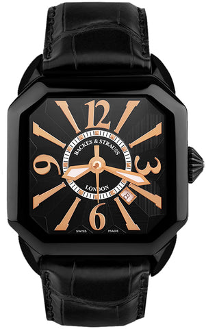 Backes & Strauss Watch Berkeley Black Knight 40 BY40MABK.STEEL.BRA