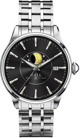 Ball Watch Company Trainmaster Moon Phase NM3082D-SJ-BK