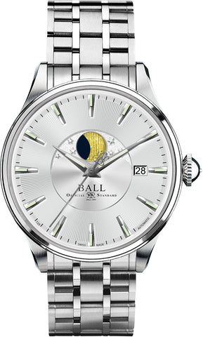 Ball Watch Company Trainmaster Moon Phase NM3082D-SJ-SL