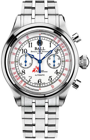 Ball Watch Company Trainmaster Pulsemeter Chronograph MSF CM1052D-S5J-WH