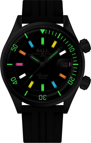 Ball Watch Company Engineer Master II Diver Chronometer Rainbow Watch
