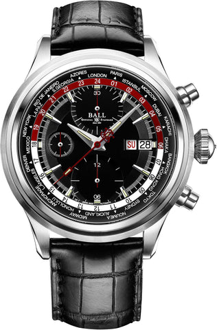 Ball Watch Company Trainmaster Worldtime Chronograph CM2052D-LL1J-BKRD