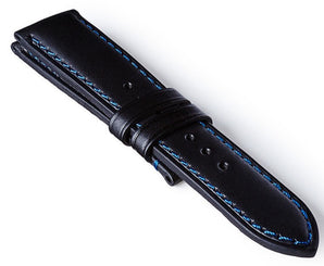 Bremont Leather Strap Black-Blue 22mm Regular