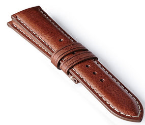 Bremont Leather Strap Brown-White 22mm Regular