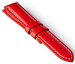 Bremont Leather Strap Red-White 22mm Regular