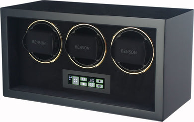 Benson Watch Winder Compact Triple 3.BG Black Compact Triple 3.BG