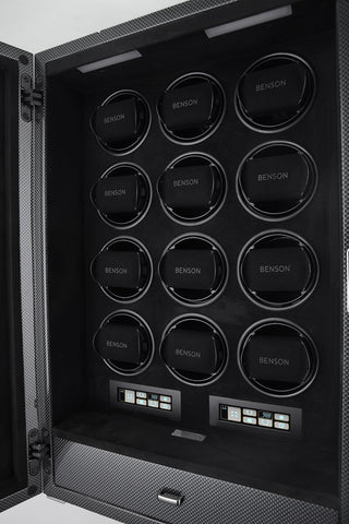 Benson Watch Winder Black Series Pro 12.19.CF Carbon Fiber
