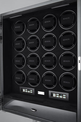 Benson Watch Winder Black Series Pro 16.19.CF Carbon Fiber